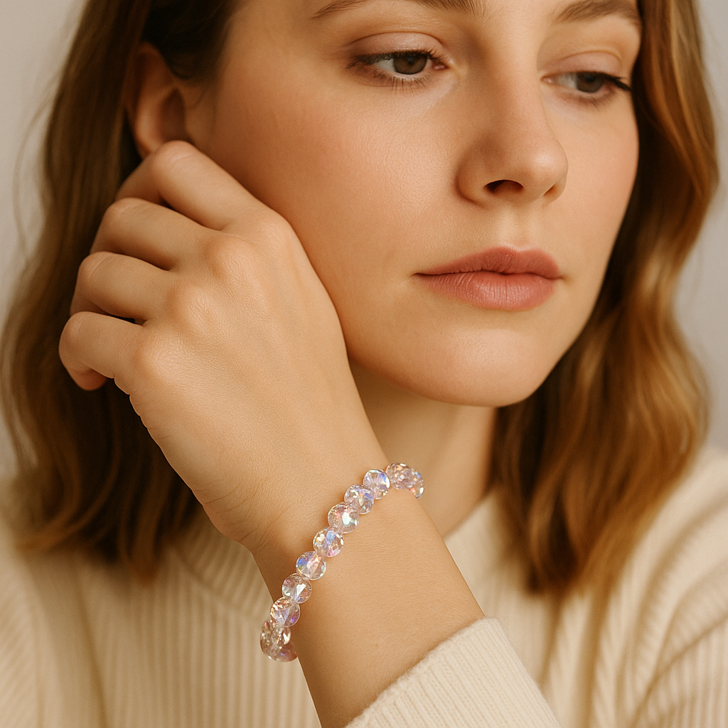 Sweet Colorful Bracelet Women's Imitation Crystal Jewelry Jewelry Jewelry Jewelry, Friendly Gift, Simple