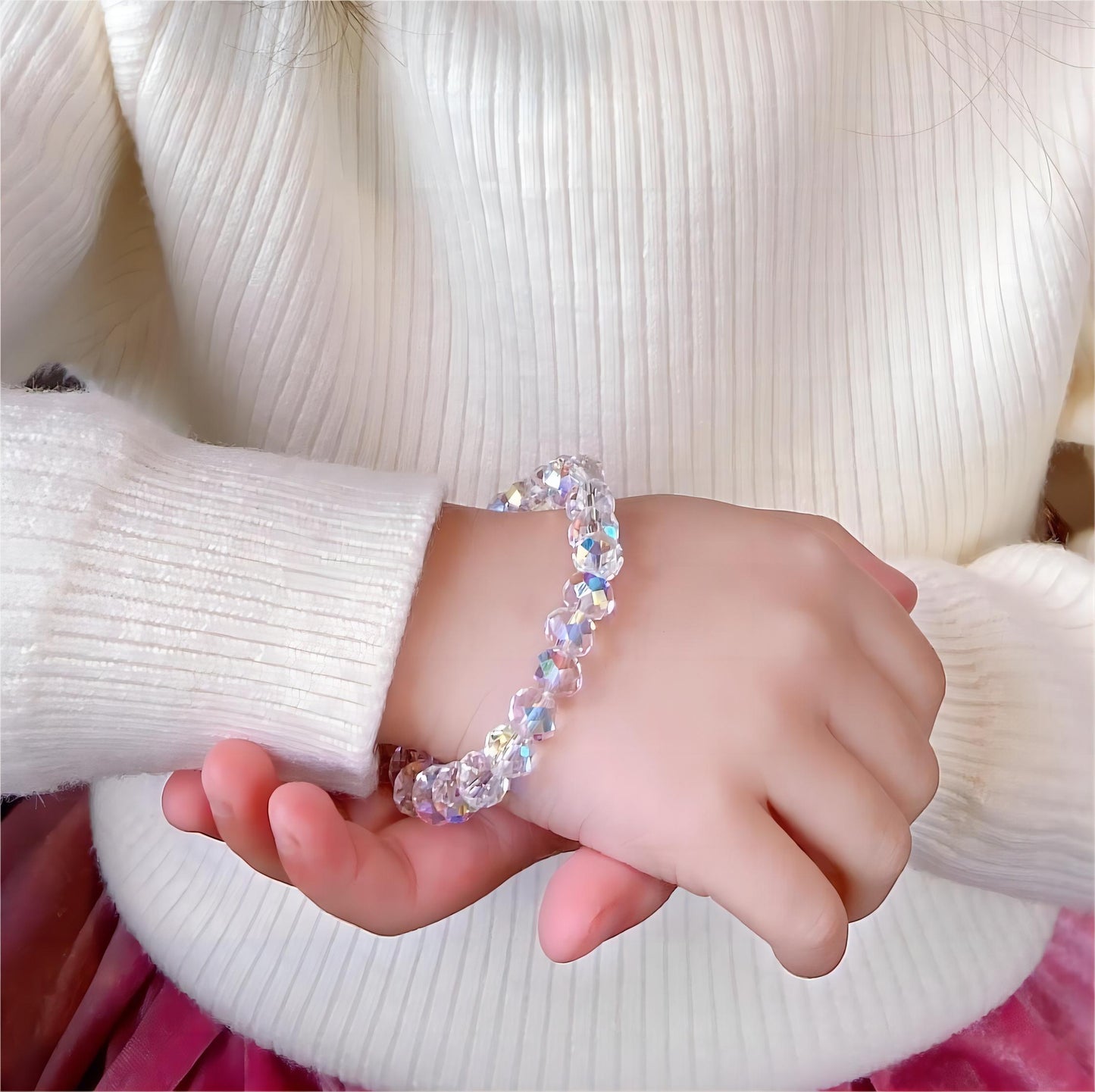 Sweet Colorful Bracelet Women's Imitation Crystal Jewelry Jewelry Jewelry Jewelry, Friendly Gift, Simple