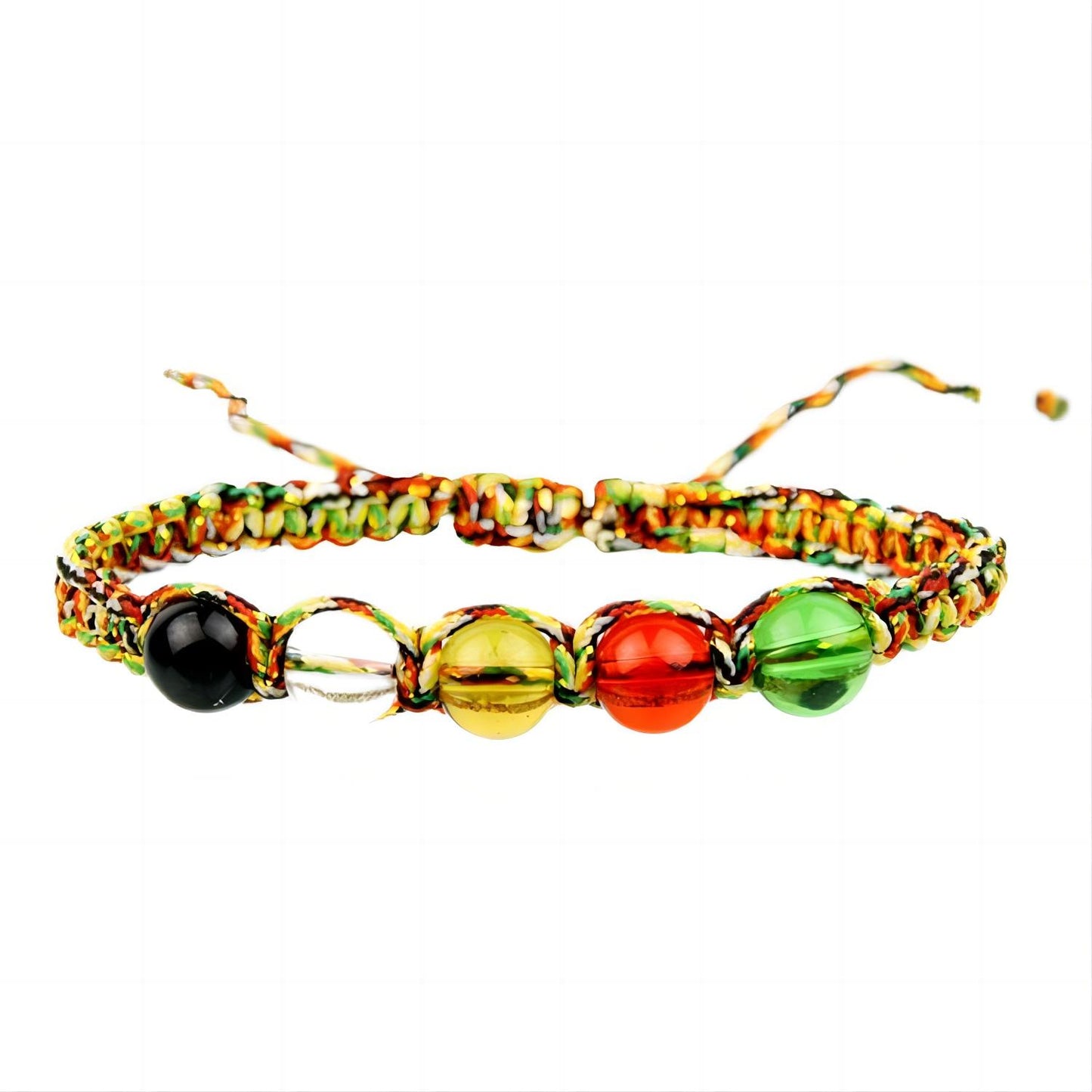 Five Elements Bead Bracelet Tibetan Colorful Rope Colorful Red Rope Glass Bead Seller's Small Gift