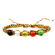 Five Elements Bead Bracelet Tibetan Colorful Rope Colorful Red Rope Glass Bead Seller's Small Gift